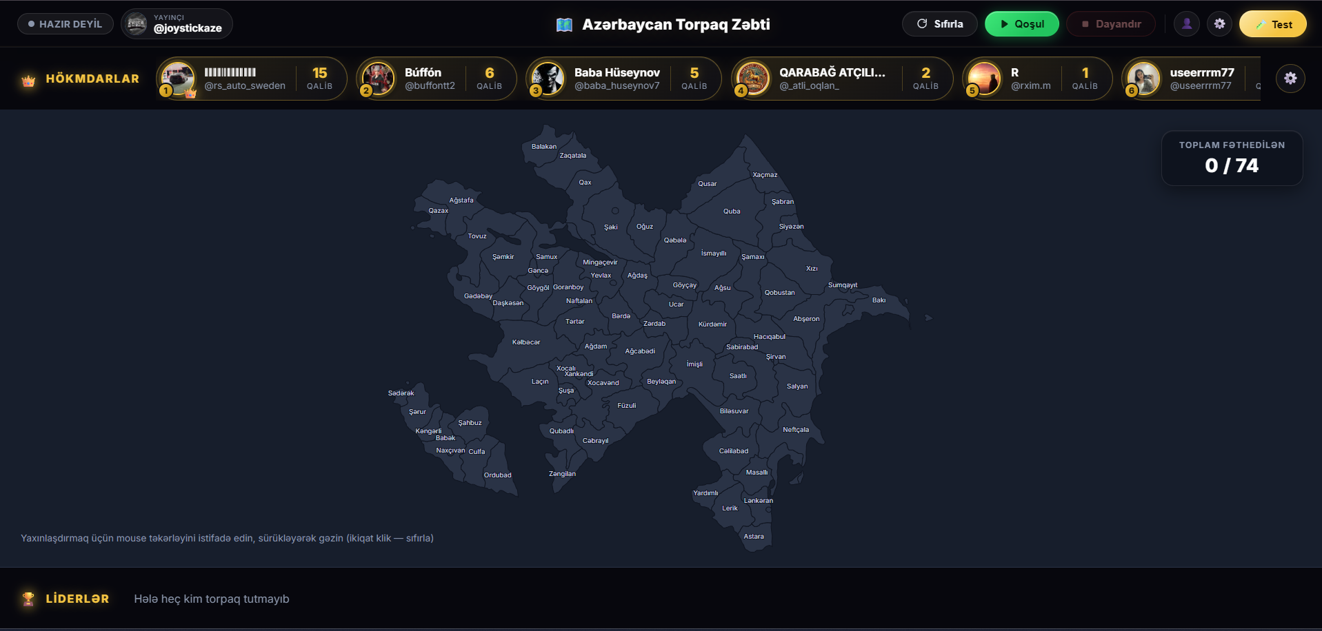 Ebify — Azərbaycan Torpaq Zəbti tətbiqinin canlı ekranı